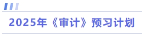 审计预习计划 审计预习计划