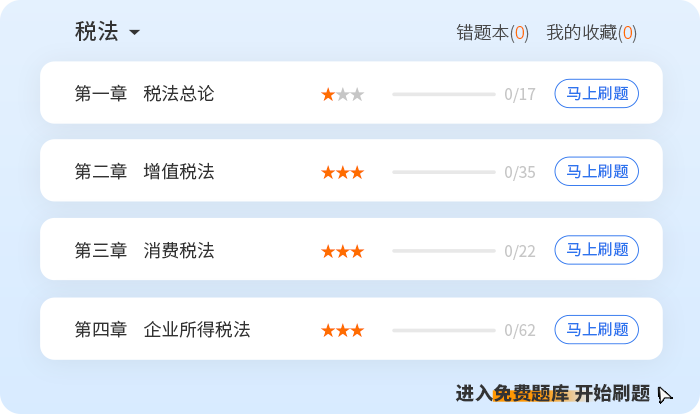 章节刷题 章节刷题