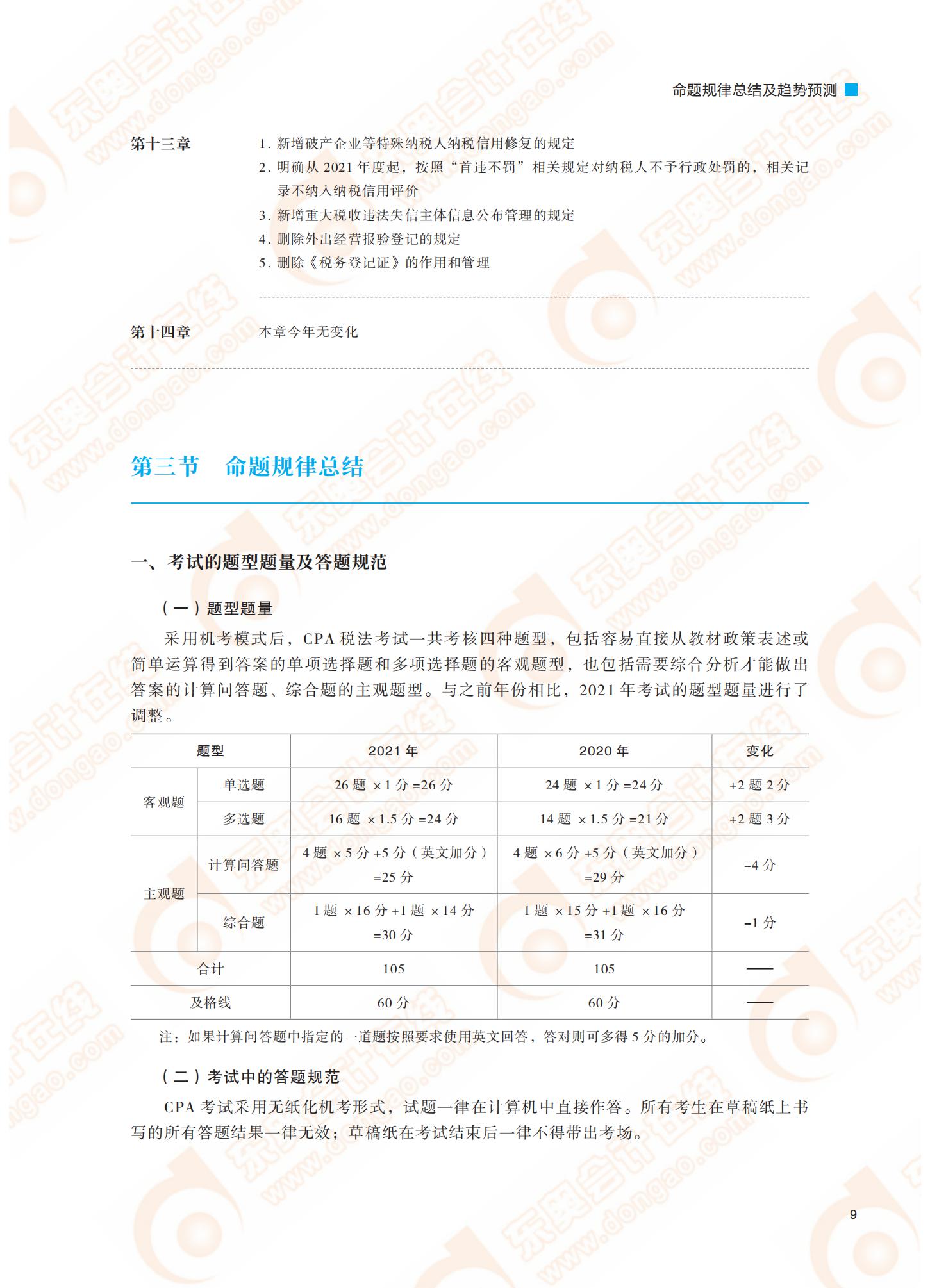 2022年注会《税法》命题规律总结及答题规范 2022年注会《税法》命题规律总结及答题规范