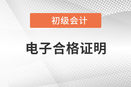 浙江地区2022年初级会计电子合格证明已公布，赶紧打印！