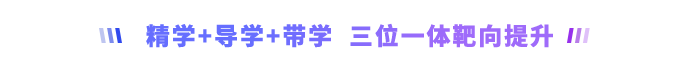 精学+导学+带学,三位一体,靶向提升 精学+导学+带学,三位一体,靶向提升