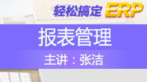 张洁轻松搞定ERP——报表管理