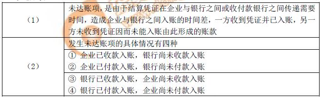 初级会计未达账项 初级会计未达账项