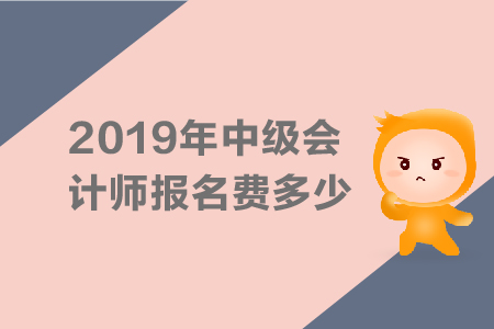 2019年中级会计师报名费多少，缴费入口是什么