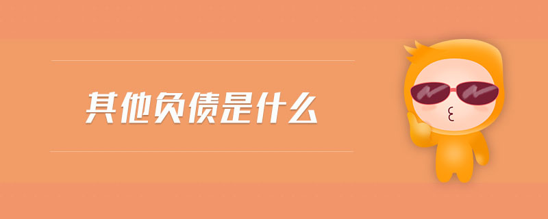 其他负债是什么