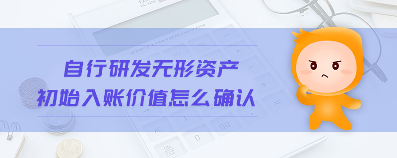 自行研发无形资产初始入账价值怎么确认 自行研发无形资产初始入账价值怎么确认