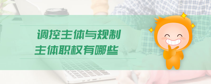 调控主体与规制主体职权有哪些 调控主体与规制主体职权有哪些