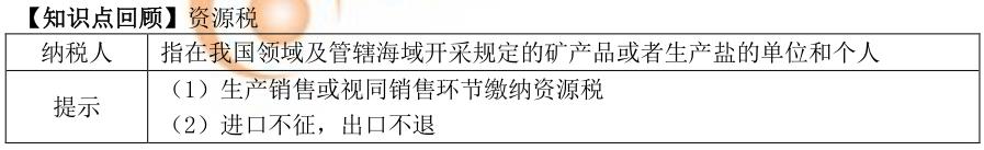 初级会计资源税 初级会计资源税