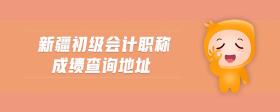 新疆初级会计职称成绩查询地址