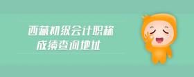 西藏初级会计职称成绩查询地址