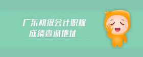 广东初级会计职称成绩查询地址