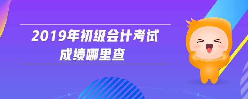 2019年初级会计考试成绩哪里查