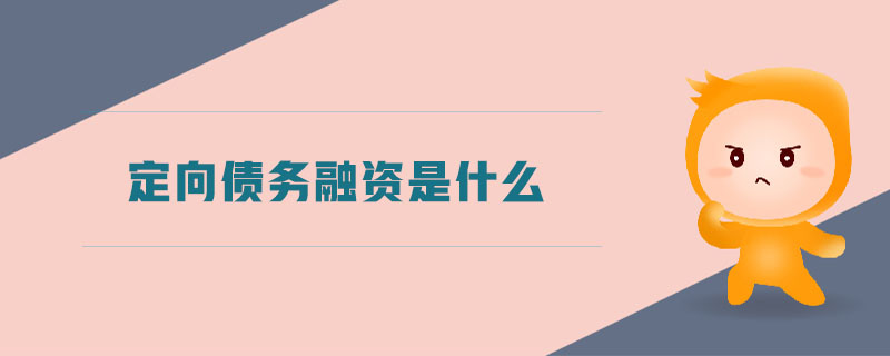 定向债务融资是什么 定向债务融资是什么