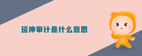延伸审计是什么意思