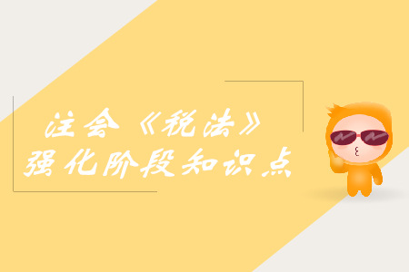 进项税额的计算_2019年注会税法强化阶段知识点