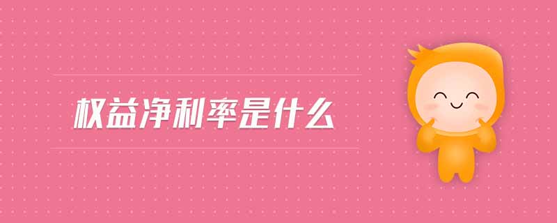 权益净利率是什么 权益净利率是什么