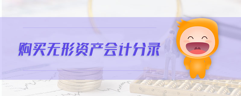 购买无形资产会计分录 购买无形资产会计分录