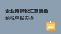 企业所得税汇算清缴纳税申报实操