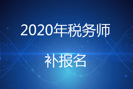 税务师补报名时间是什么意思？