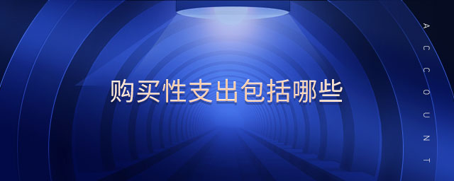 购买性支出包括哪些