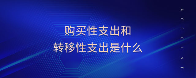购买性支出和转移性支出是什么