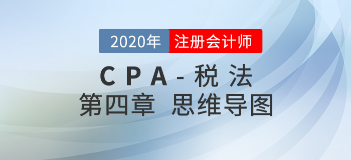 2020年注会《税法》第四章思维导图及自测习题 2020年注会《税法》第四章思维导图及自测习题