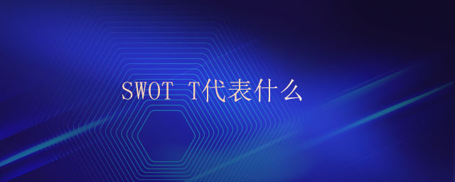 swot t代表什么 swot t代表什么