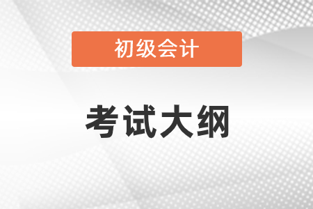 2021年初级会计师考试大纲