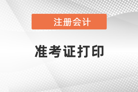 2021年北京市房山区CPA考试准考证要怎么打印
