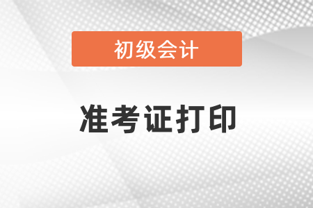 山东省淄博2021初级会计准考证打印