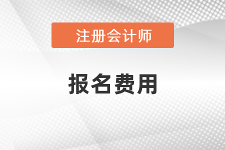 江苏省泰州2021注册会计师报名费用是多少？