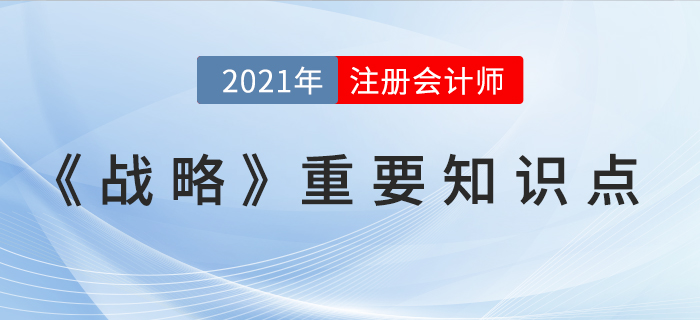 发展战略-2021年CPA《战略》重要知识点