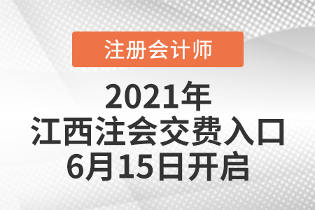 2021年江西省宜春注会交费入口6月15日开启