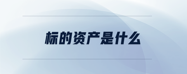 标的资产是什么