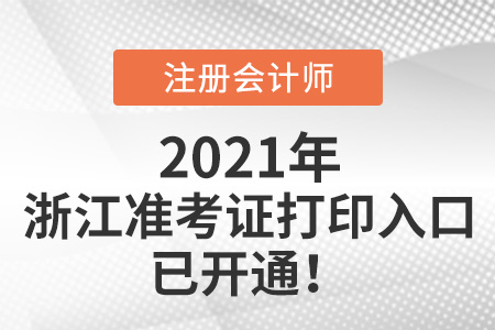 浙江省衢州2021年cpa打印准考证入口已开通