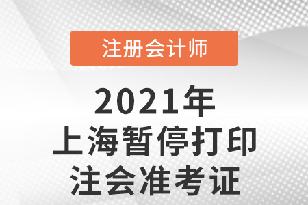 上海市奉贤区暂停打印注会准考证