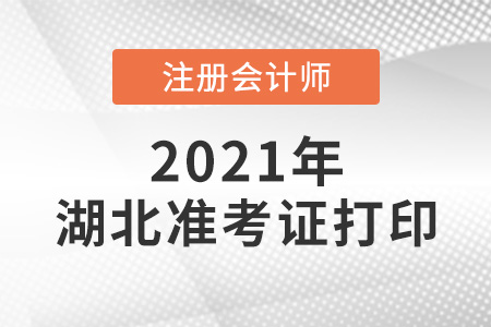 2021年湖北省黄冈注册会计师准考证打印时间
