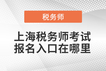 上海市金山区税务师考试报名入口在哪里