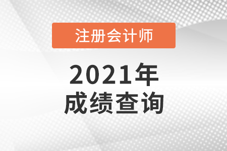 关于广东省佛山2021年注册会计师考试成绩查询
