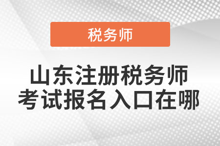 山东省济南注册税务师考试报名入口在哪
