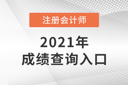 北京2021年注册会计师成绩查询入口