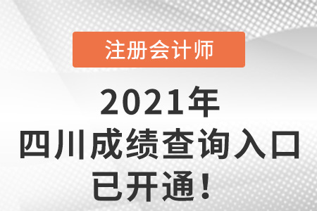 2021年四川省雅安注会考试成绩查询入口已开通