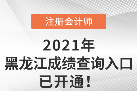 黑龙江省大庆2021年注册会计师成绩查询系统已开放