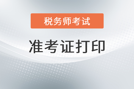 2022年黑龙江省七台河税务师准考证打印入口在哪里？