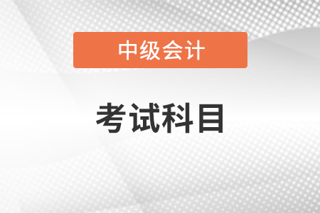 2022年四川省阿坝中级会计师考试科目是什么