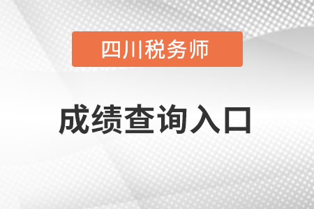 四川省泸州税务师成绩查询入口怎么进？