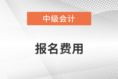 中级会计师报名费用多少钱？