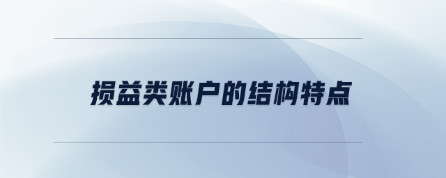 损益类账户的结构特点 损益类账户的结构特点