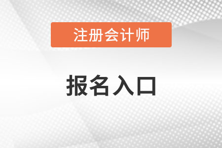 2022年四川省雅安注册会计师报名入口网址