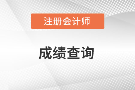 青海省西宁注册会计师成绩查询时间是什么时候呢？